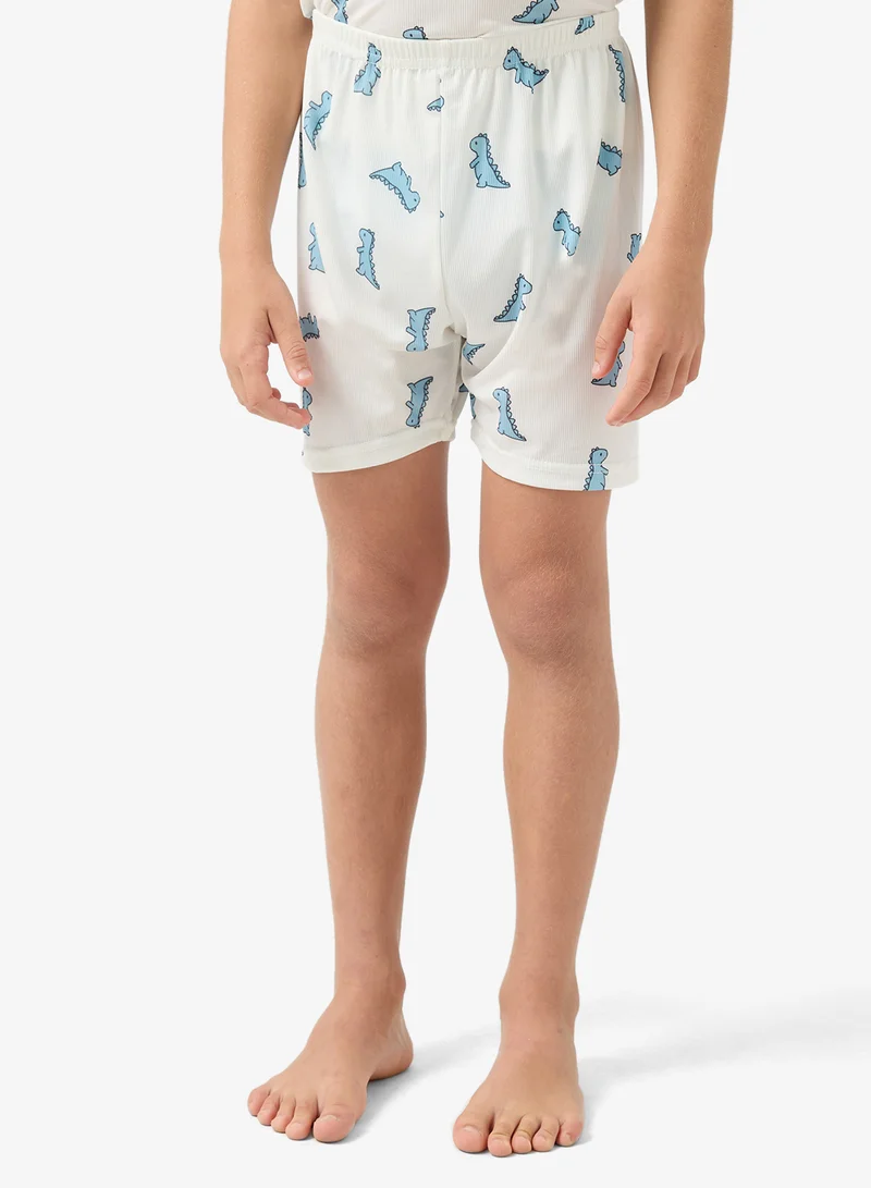Pinata  Dinasour Print Short Pyjamas for Men | Best Price UAE